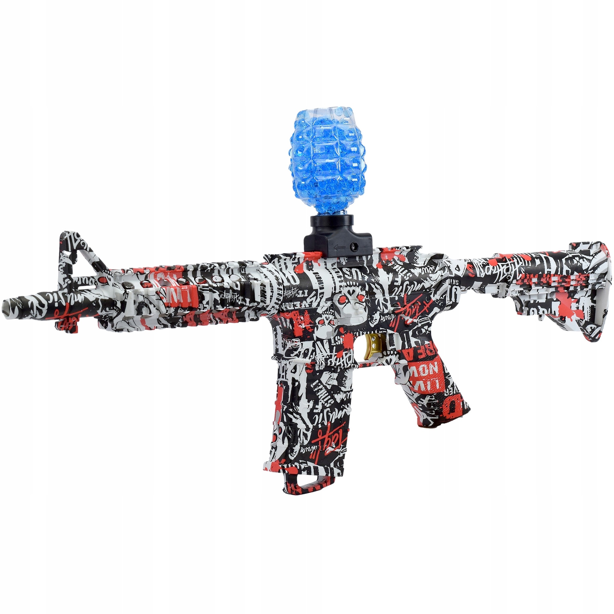 Автоматичен пистолет играчка с гел топчета, бял/оранжев/черен - eMAG.bg