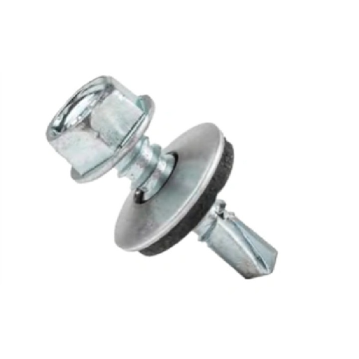 Surub tabla autoforant cu saiba, zincat, 4.8x19 mm, 500 Bucati/Set