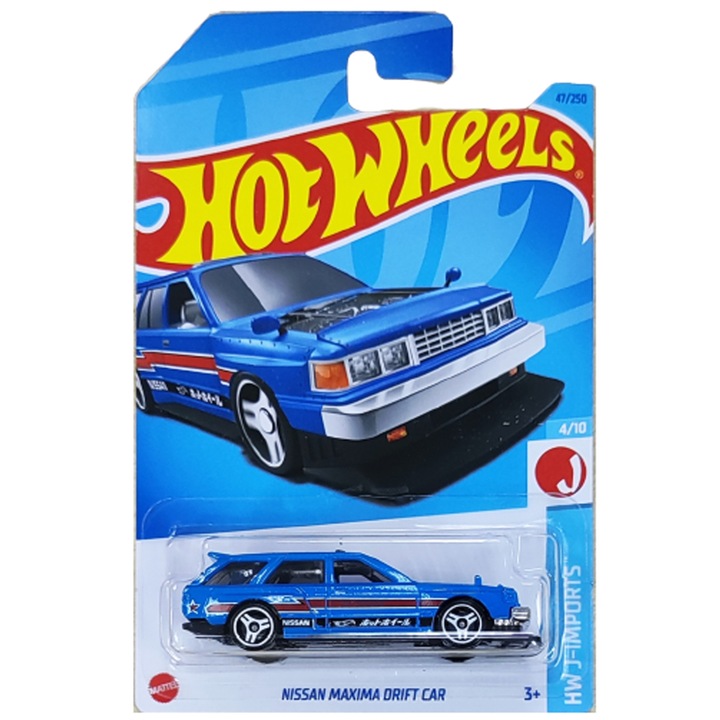 Количка Hot Wheels Metallic Car, Nissan Maxima Drift Car, син, 1:64