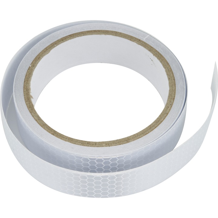 Banda adeziva reflectorizanta Stylex argintie, 2.5 cm x 5 m