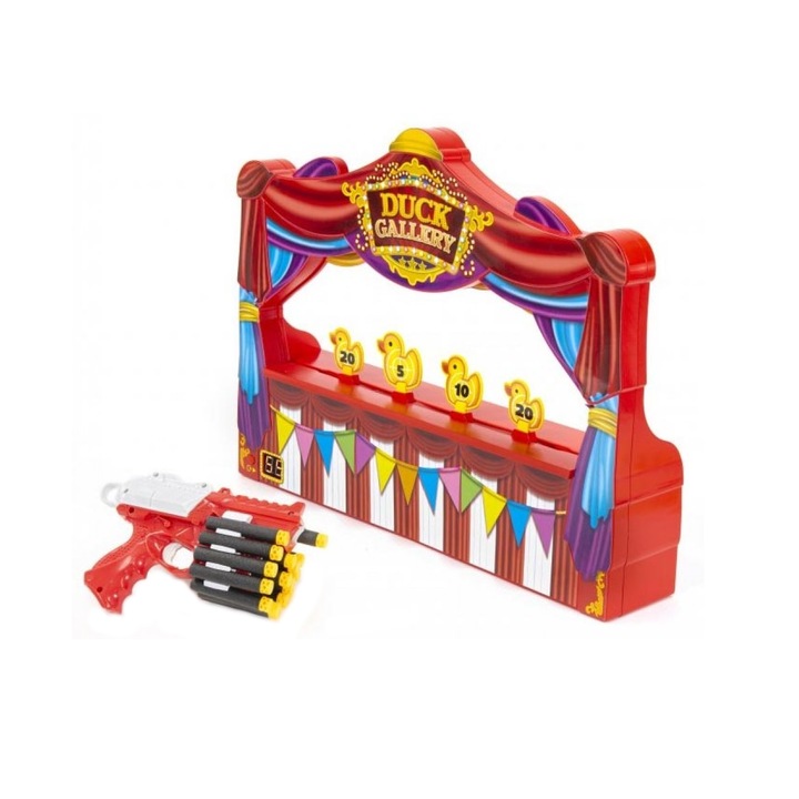 Joc cu tinta electronica cu rate si blaster Ambassador Arcade Duck Gallery