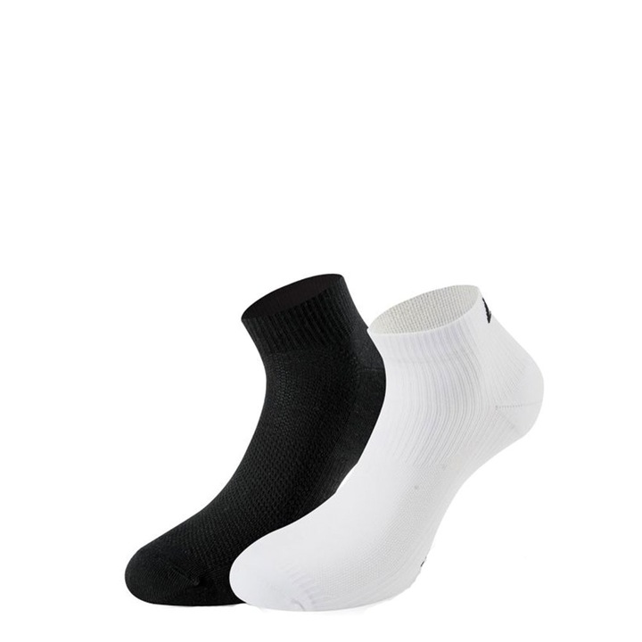 Set 2 perechi sosete Lenz Running 3.0, albastru/negru, Alb