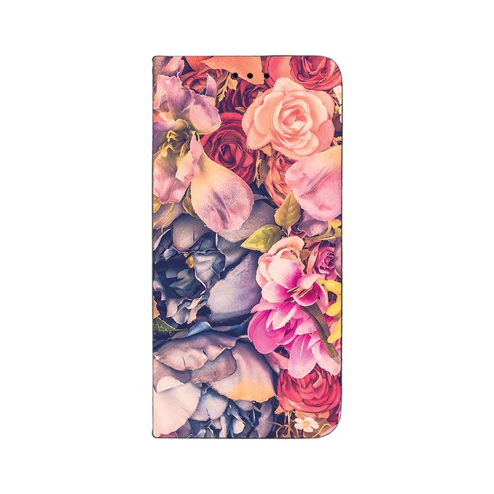 Калъф тип тефтер BestCase за Samsung Galaxy A55 5G, Floral, Magnetic Flip Case, Black FLB 5