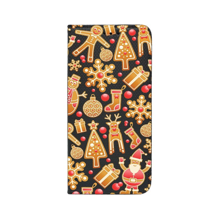 Калъф тип тефтер BestCase за OPPO Reno 8T 4G, Xmas, Magnetic Flip Case, Black FLB 317