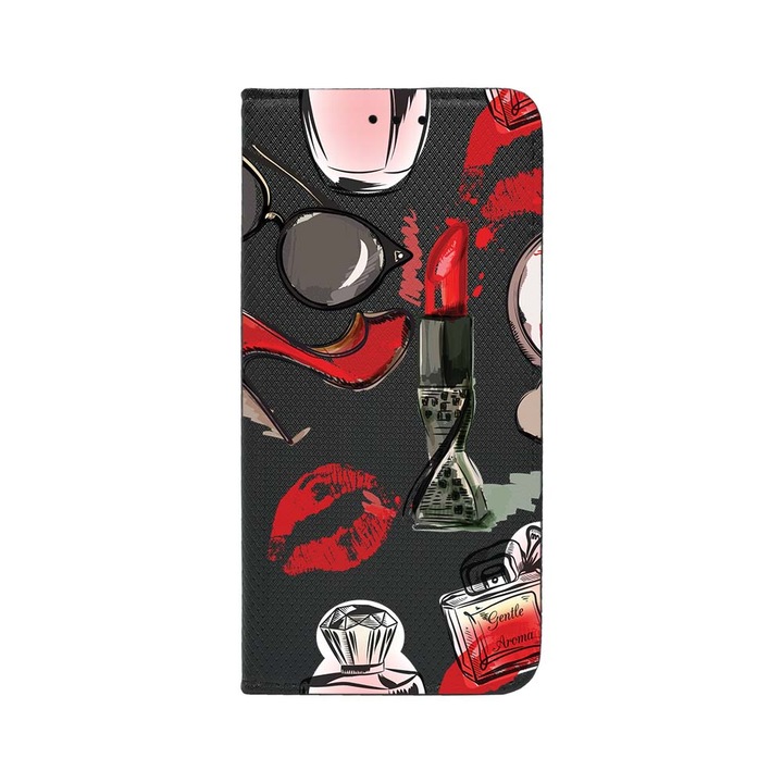 Калъф тип тефтер BestCase за OPPO Reno 8T 4G, Fashion, Magnetic Flip Case, Black FLB 54