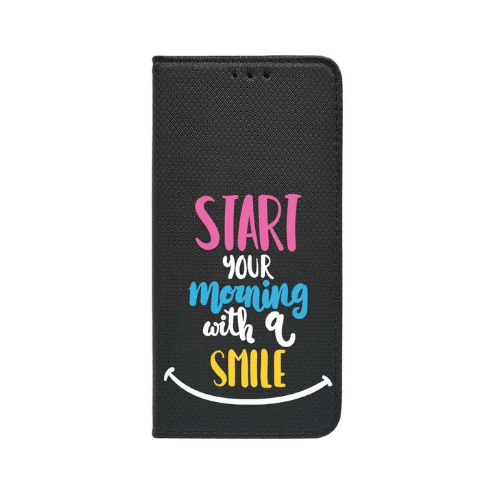 Husa BestCase® Tip Carte, Magnet Book Case, Compatibila Cu Google Pixel 8, Smile At Morning, Inchidere Magnetica, Buzunar Card, FLB 47