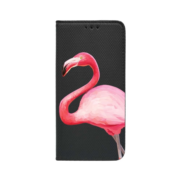 Husa BestCase® Tip Carte, Magnet Book Case, Compatibila Cu Samsung Galaxy A54 5G, Flamingo, Inchidere Magnetica, Buzunar Card, FLB 55