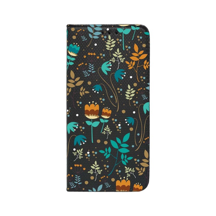 Калъф тип тефтер BestCase за OPPO Reno 8T 4G, Spring Flowers, Magnetic Flip Case, Black FLB 28