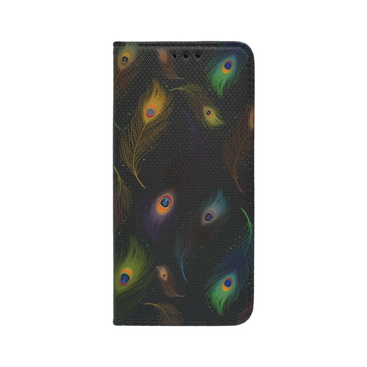 Калъф тип тефтер BestCase за OPPO Reno 8T 4G, Flower, Magnetic Flip Case, Black FLB 152