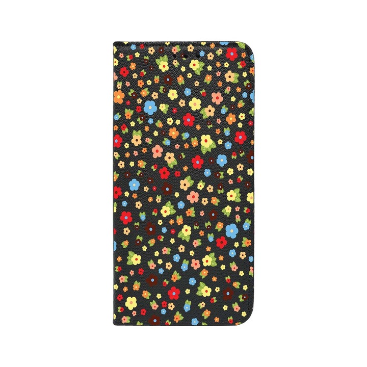 Husa BestCase® Tip Carte, Magnet Book Case, Compatibila Cu Xiaomi Redmi A2, Happy Little Flowers, Inchidere Magnetica, Buzunar Card, FLB 501