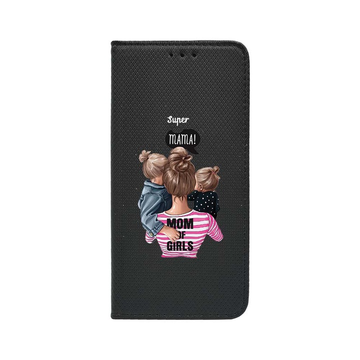 Husa BestCase® Tip Carte, Magnet Book Case, Compatibila Cu Google Pixel 8, Super Mama, Inchidere Magnetica, Buzunar Card, FLB 556