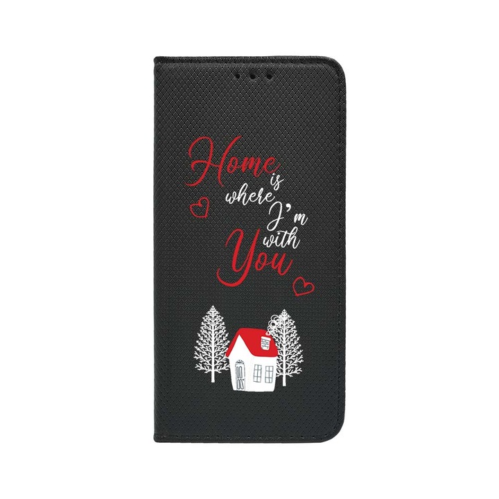 Husa BestCase® Tip Carte, Magnet Book Case, Compatibila Cu Google Pixel 8 Pro, Home Is Where, Inchidere Magnetica, Buzunar Card, FLB 171