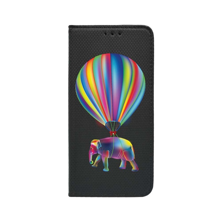 Калъф тип тефтер BestCase за OPPO Reno 8T 4G, Rainbow Elefant, Magnetic Flip Case, Black FLB 767