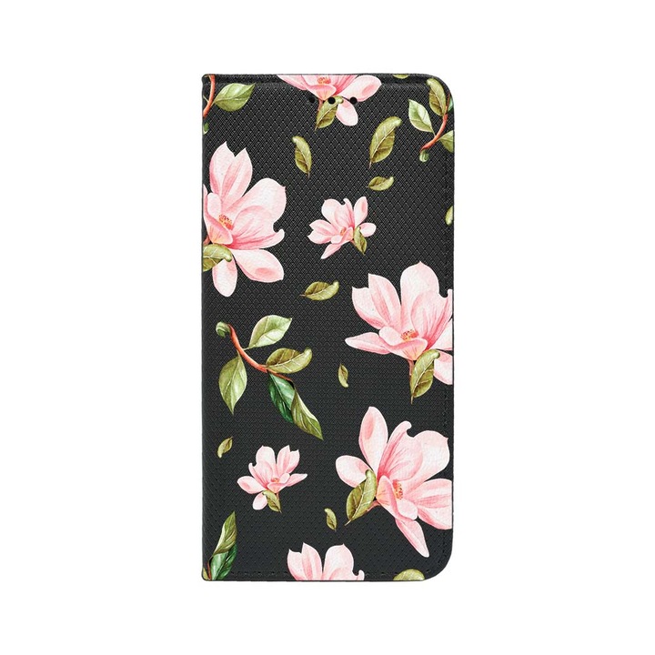 Husa BestCase® Tip Carte, Magnet Book Case, Compatibila Cu Samsung Galaxy A34, Flowers Collection, Inchidere Magnetica, Buzunar Card, FLB 496