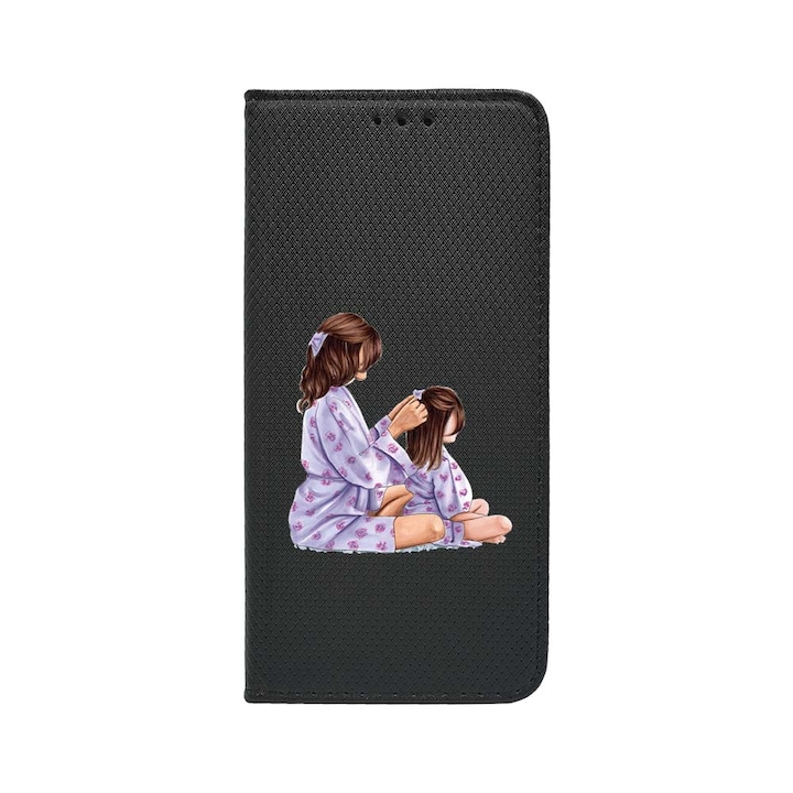 Husa BestCase® Tip Carte, Flip Cover, Compatibila Cu Samsung Galaxy A55 5G, Princesses Gril Mom, Inchidere Magnetica, Buzunar Card, FLB 553