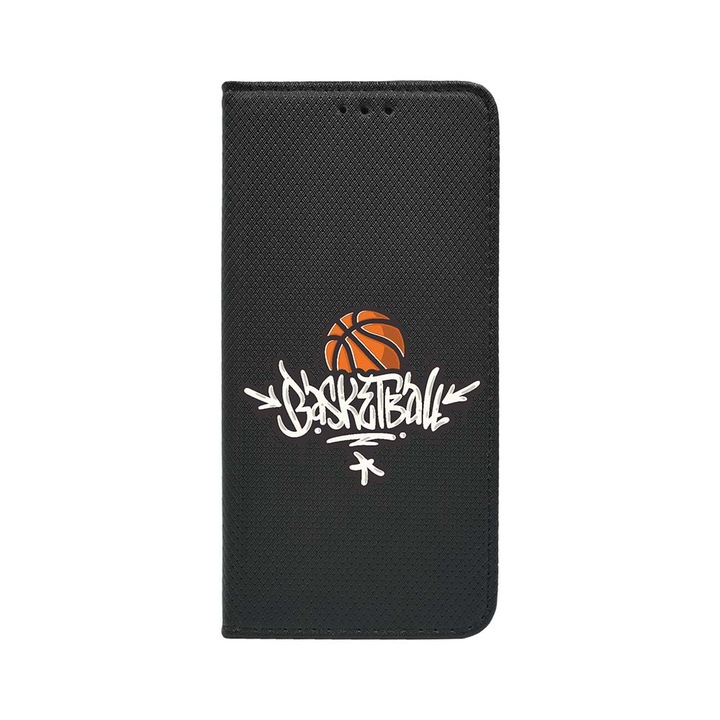 Husa BestCase® Tip Carte, Flip Cover, Compatibila Cu Xiaomi Redmi 13C, Basketball, Inchidere Magnetica, Buzunar Card, FLB 792