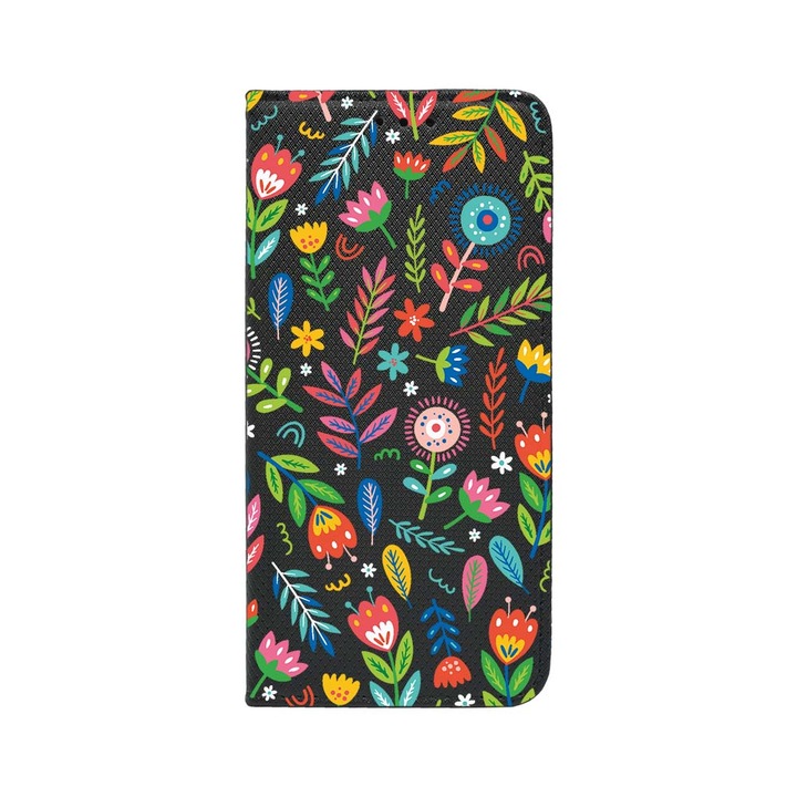 Husa BestCase® Tip Carte, Magnet Book Case, Compatibila Cu Honor 90 Lite 5G, Happy Flowers, Inchidere Magnetica, Buzunar Card, FLB 756