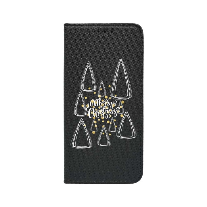 Husa BestCase® Tip Carte, Magnet Book Case, Compatibila Cu Google Pixel 8 Pro, Minimalist Merry Christmas, Inchidere Magnetica, Buzunar Card, FLB 870