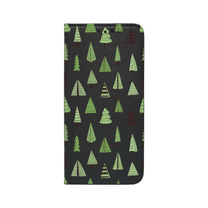 Husa BestCase® Tip Carte, Magnet Book Case, Compatibila Cu Xiaomi Redmi Note 12 Pro Plus, Christmas Tree Shapes, Inchidere Magnetica, Buzunar Card, FLB 872