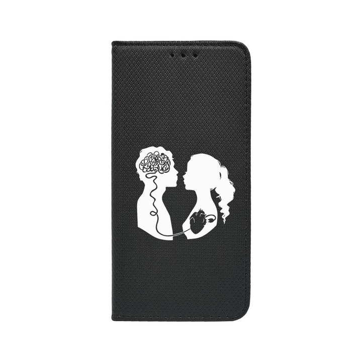 Husa BestCase® Tip Carte, Flip Cover, Compatibila Cu Samsung Galaxy A55 5G, Love With Brain, Inchidere Magnetica, Buzunar Card, FLB 748