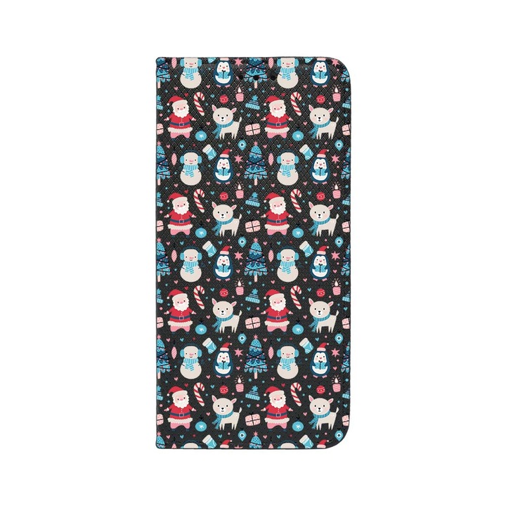 Калъф тип тефтер BestCase за OPPO Reno 8T 4G, Christmas Ornaments, Magnetic Flip Case, Black FLB 876