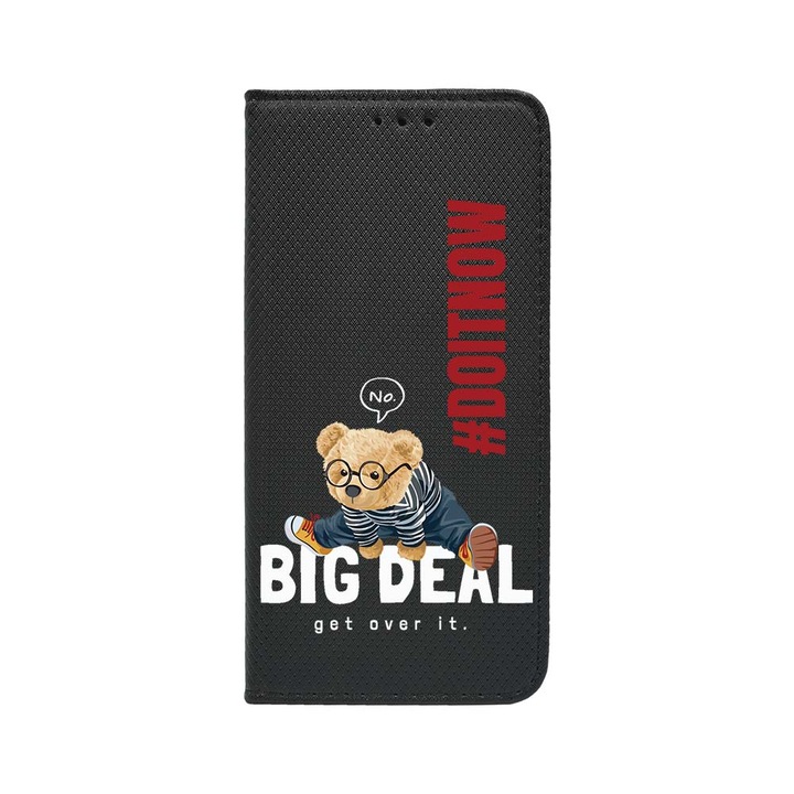 Калъф тип тефтер BestCase за OPPO Reno 8T 4G, Do It Now Teddy, Magnetic Flip Case, Black FLB 928