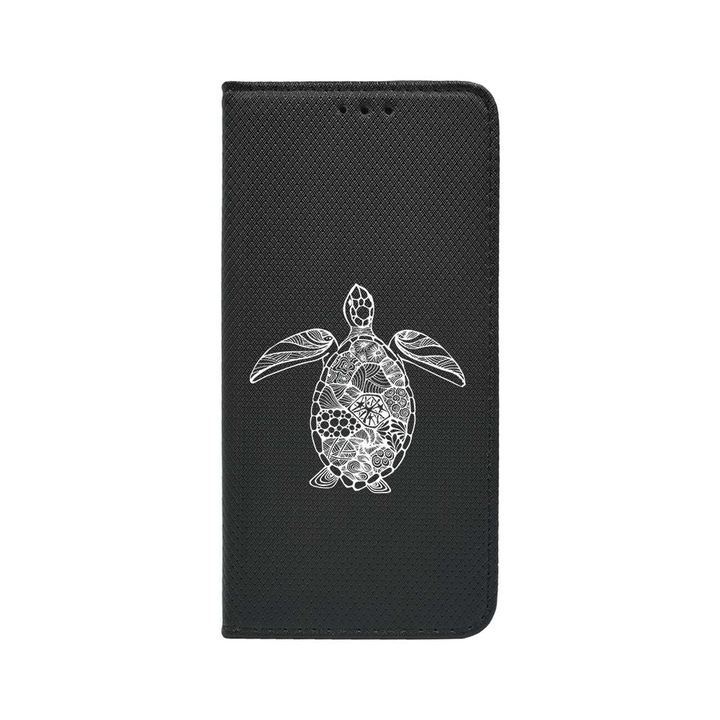 Калъф тип тефтер BestCase за OPPO Reno 8T 4G, Turtle, Magnetic Flip Case, Black FLB 750