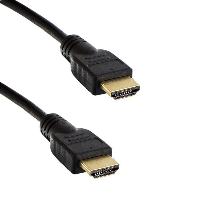 Cablu Nelbo HDMI - HDMI, 15m, mufe aurite, tip tata-tata de calitate superioara