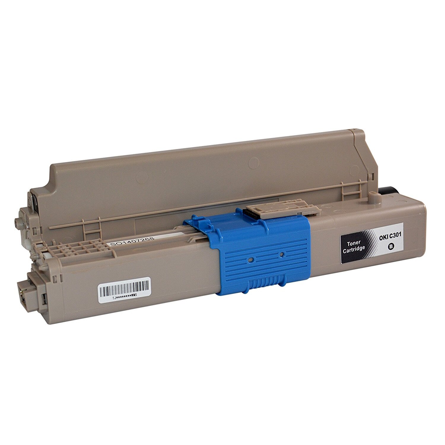 Cartus compatibil Oki- C301BK - Negru (2200 pagini)