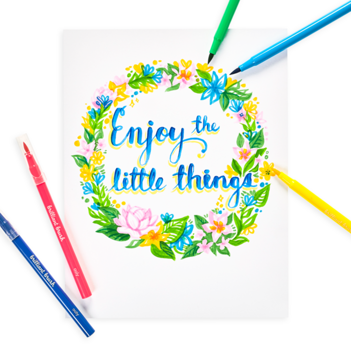 Ooly: Маркери Brilliant Brush в 12 цвята