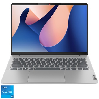 Laptop Lenovo IdeaPad Slim 5 14IAH8 cu procesor Intel Core i5-12450H pana la 4.4 GHz, 14", WUXGA, IPS, 8GB LPDDR5 RAM, 512GB SSD, Intel UHD Graphics, No OS, Cloud Grey