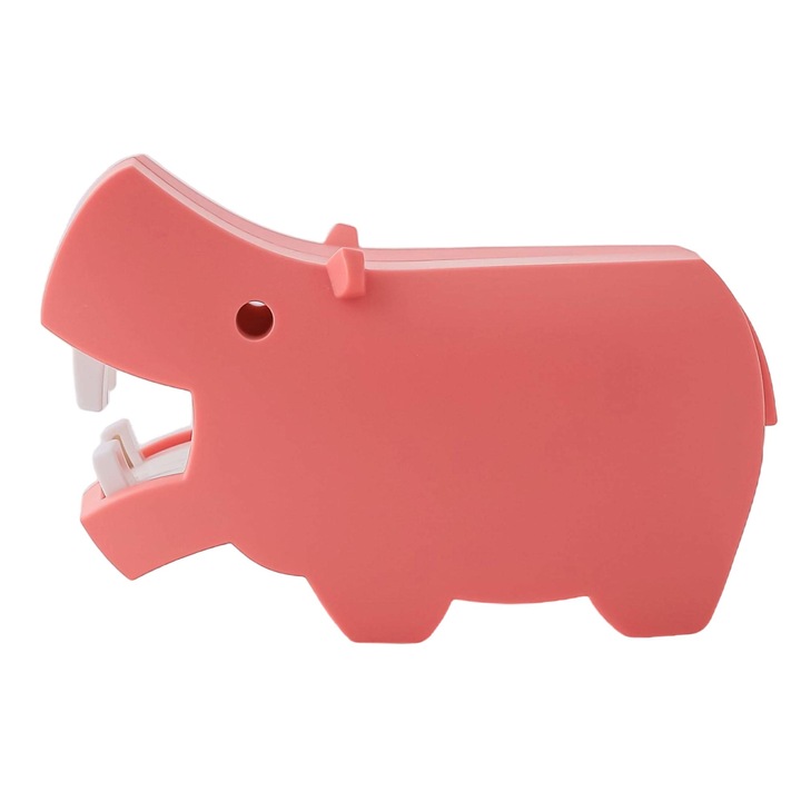 Figurina magnetica Halftoys, Hipopotam, Roz