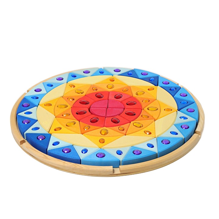 Puzzle din lemn, Grimm's, Multicolor