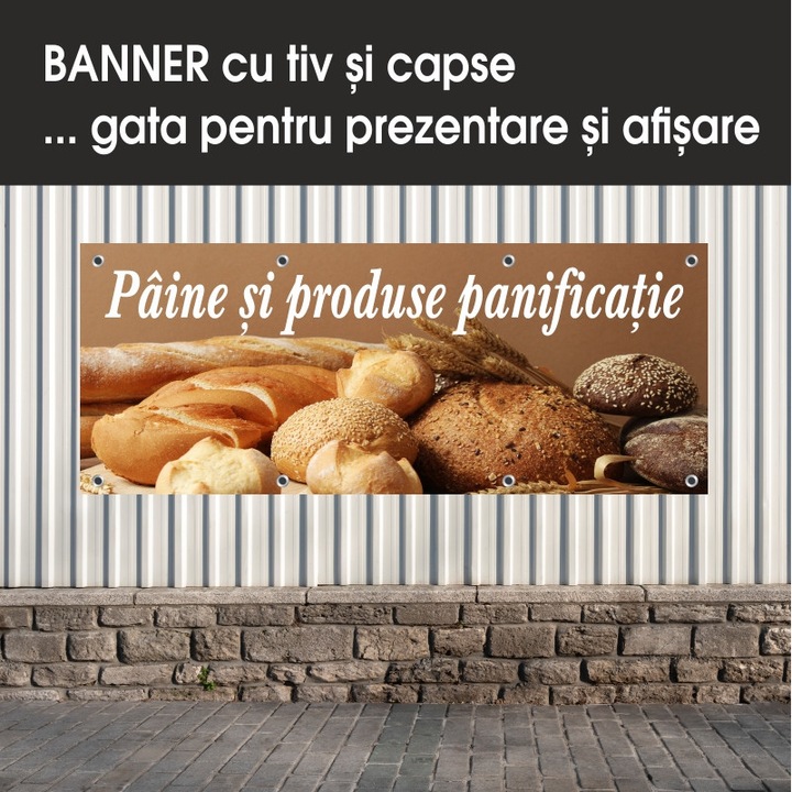 Banner MEDIA, "Pékség" modell 1, 150 x 60 cm