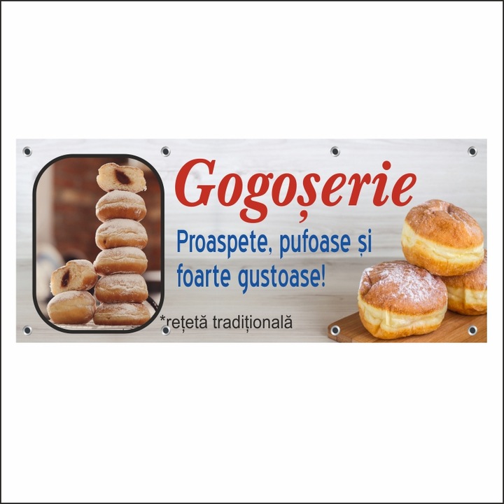 Banner MEDIA, "Gogoserie" modell 1, 150 x 60 cm