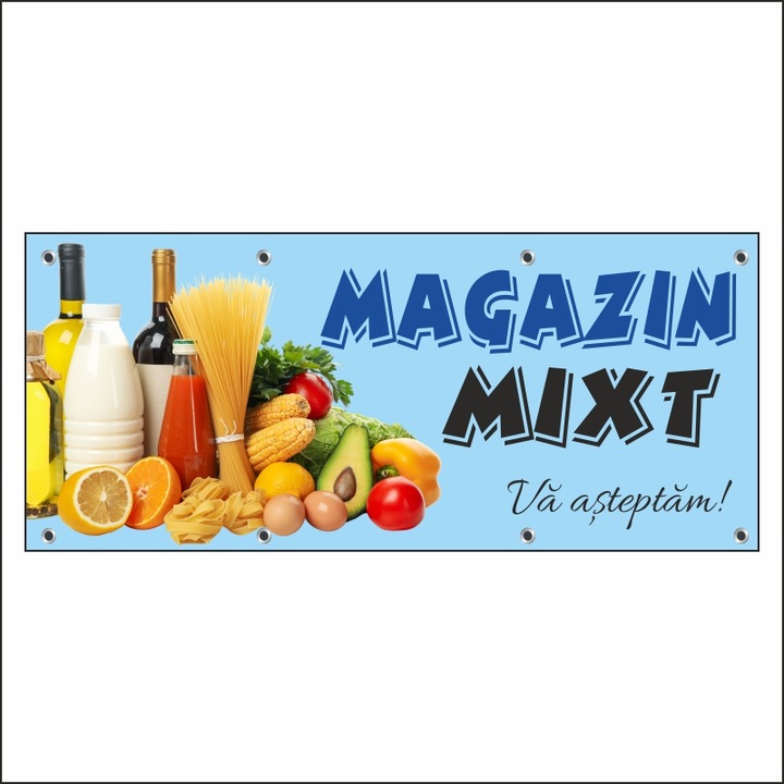 Banner MEDIA, "Magazin mixt" model 1, 150 x 60 cm
