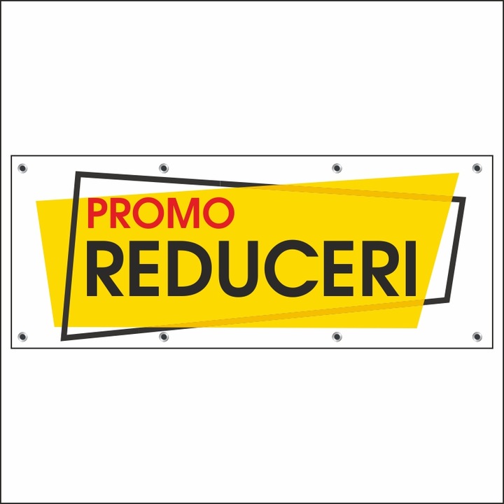 Banner MEDIA, "Reduceri" model 1, 300 x 120 cm