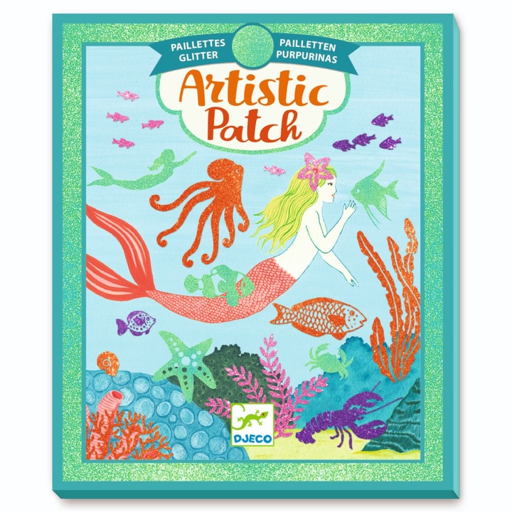 Set creativ fetite, Djeco, 28 Elemente, Multicolor