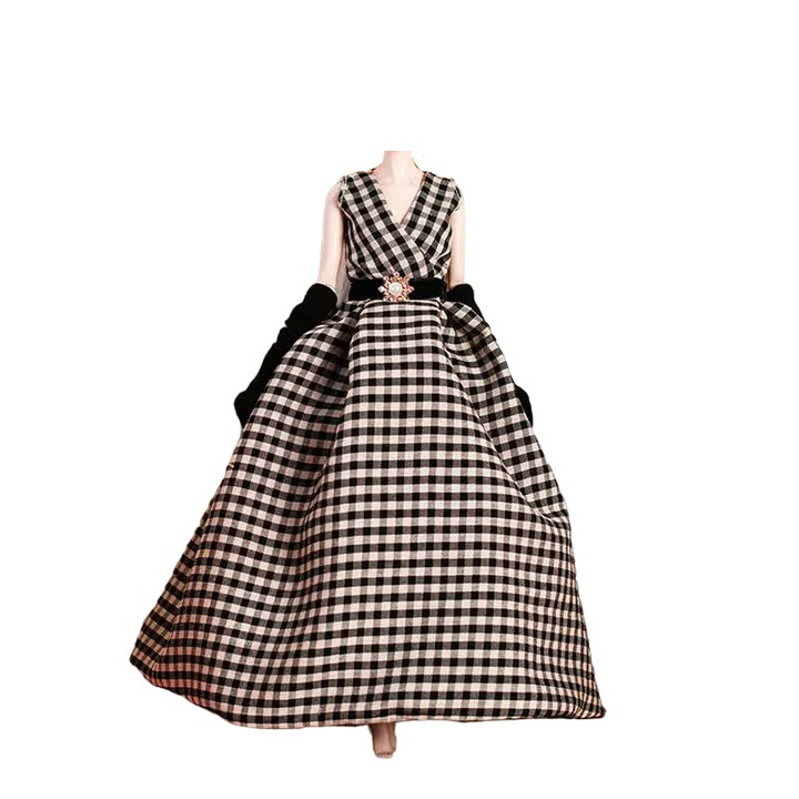 TAKUMI ruhakészlet, Ruha, cipő, kesztyű és nyaklánc, Ariel, Plaid, +3 év