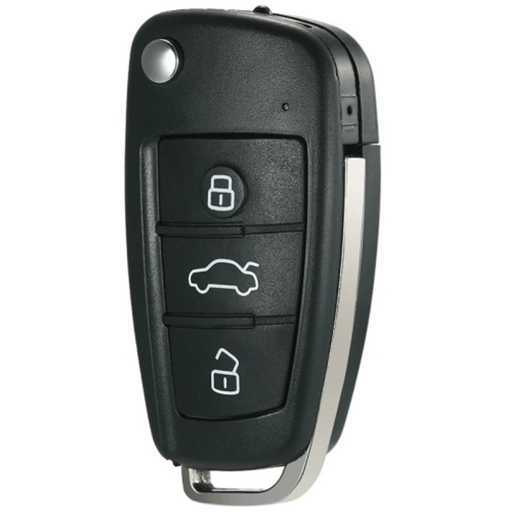 Mini Camera Spion, Ascunsa in Cheie Auto, HD, Night Vision, Inregistrare Audio-Video, Detectarea Miscarii, Slot Card