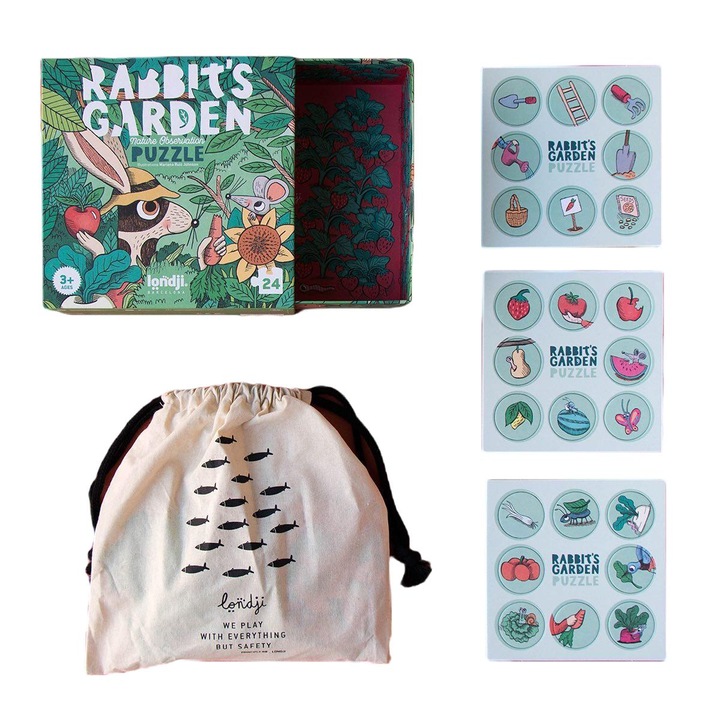 Пъзел със зайчета, Londji, Multicolor