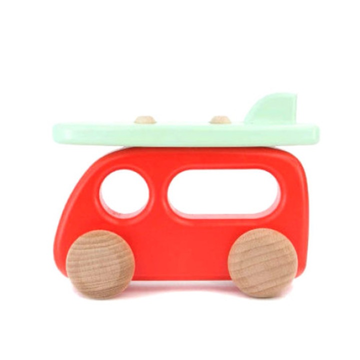 Masinuta Bajo, Lemn, 2 ani+, Multicolor