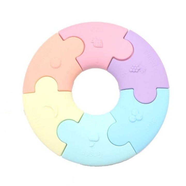 Puzzle pentru copii, Jellystone Designs, Silicon, Multicolor