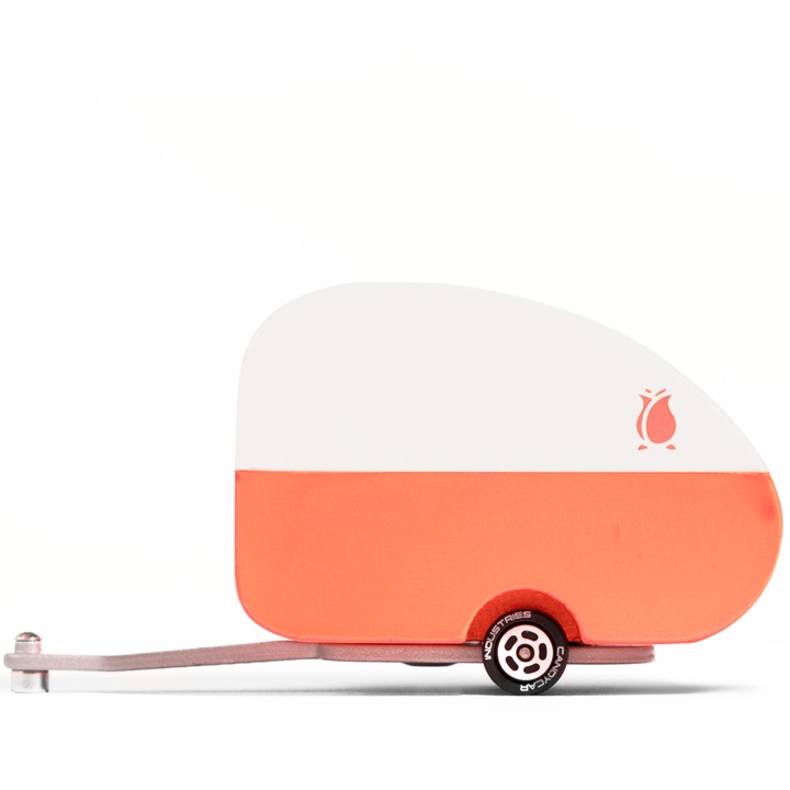 Ремарке за кола Candylab Toys, Rosebud Camper, Дървено, 3 години+, Многоцветно