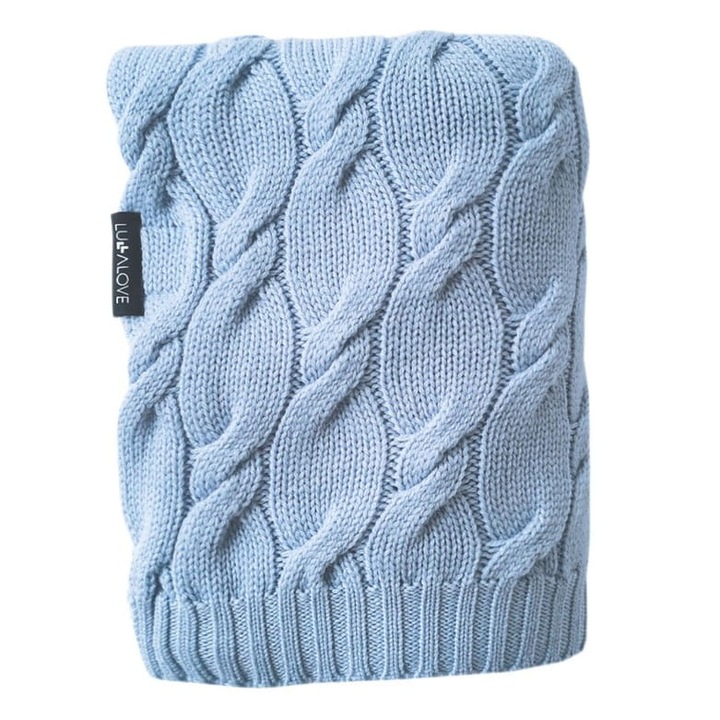 Одеяло Lullalove, вълна, синьо