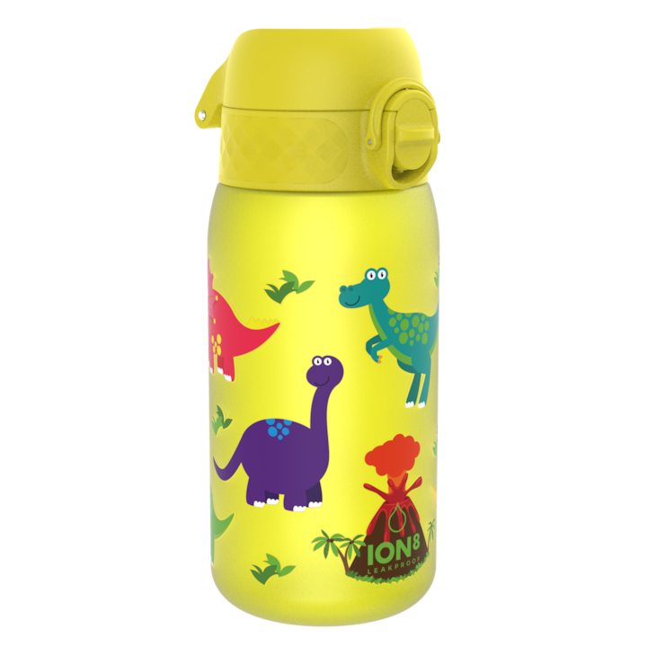 Детска бутилка за вода Ion8, Dino, Multicolor, 400 мл