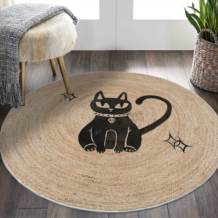 Covor Asi Home Rug 511, 90 x 90cm, Bumbac | Poliester, Crem