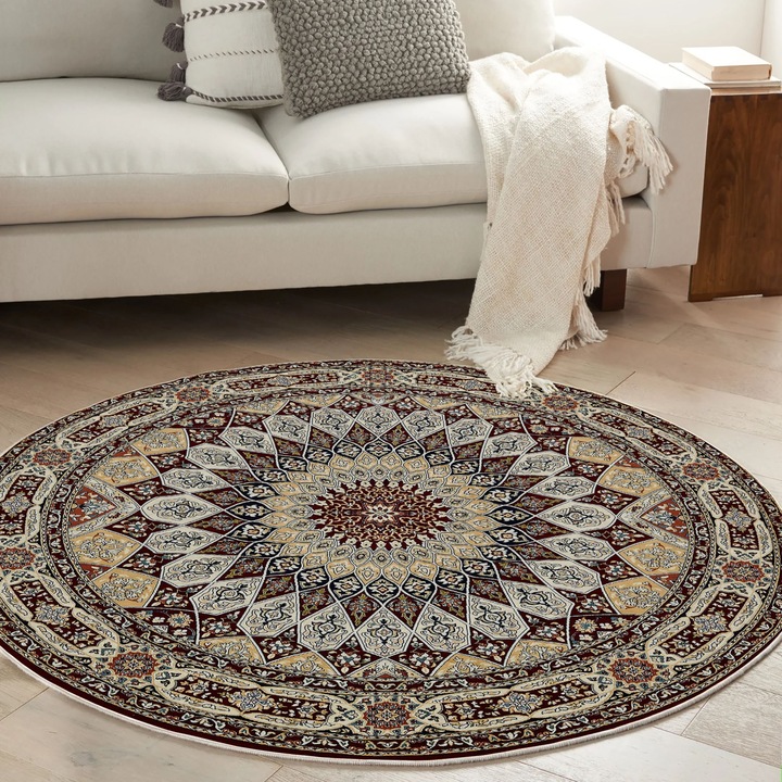 Килим Asi Home Rug 492, 80 x 80 см, памук | Полиестер, червен