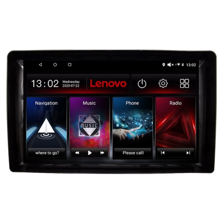 D-2din-2 Univerzális dedikált navigáció 2in-2 Lenovo Octa Core Android rádióval Bluetooth Internet GPS WIFI DSP 2+32 GB 4G KIT-2din-2+EDT-E509-LITE