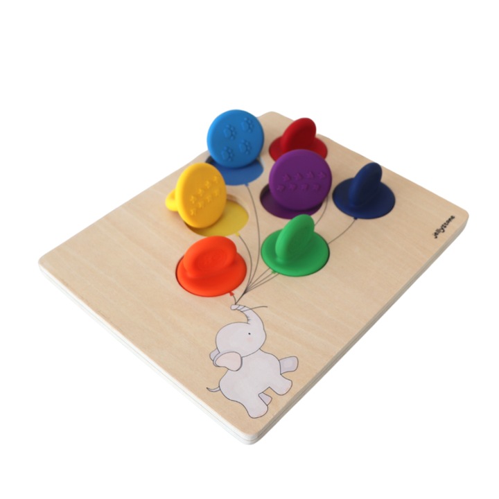 Играчка за сортиране Toy Jellystone Designs, Силикон, Многоцветна